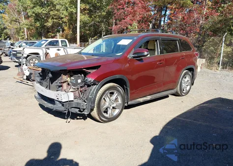 2014 Toyota Highlander Limited V6 from USA, damaged, VIN 5TDDKRFH2ES035365